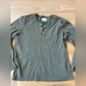 Ralph Lauren Denim & supply co long sleeve henley american flag accent mens XXL